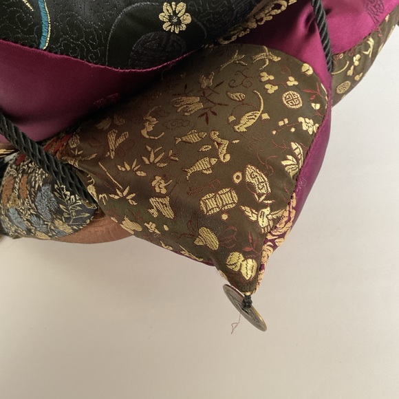Pier 1 set of Three Ornate Satin Asian Accent Pillows NWT - Picture 7 of 16